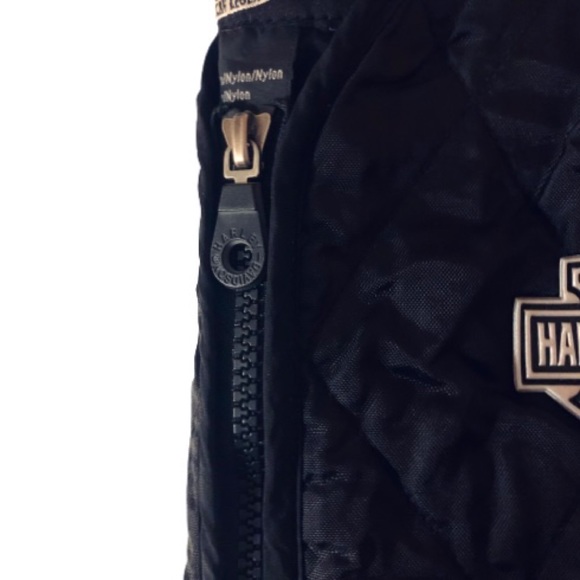 Men’s Harley Davidson Black Vest Riding Gear Quilt - Picture 9 of 12